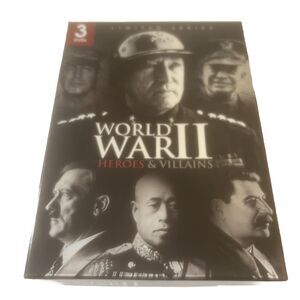 Heroes And Villains Of WWII Documentaries 3 DVD Set Brand New